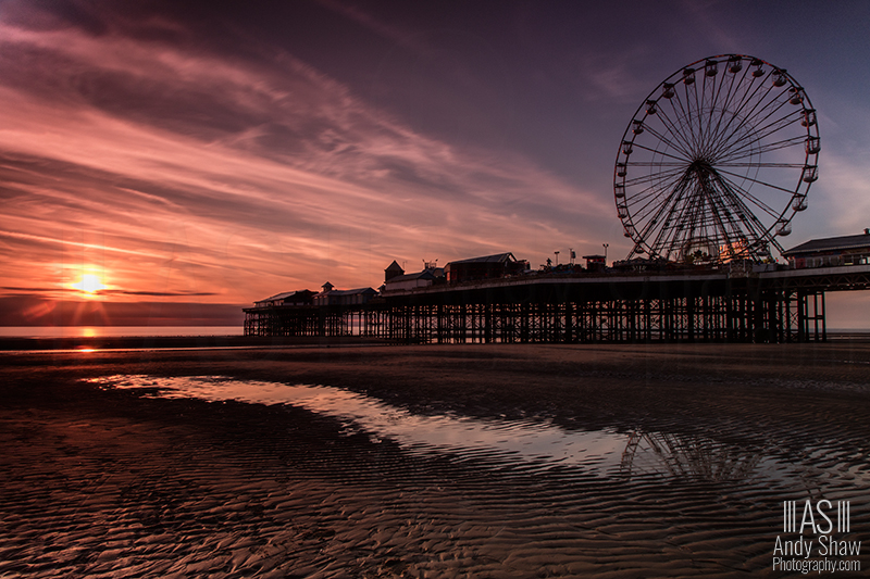 Andy Shaw Photography Blackpool Sunset